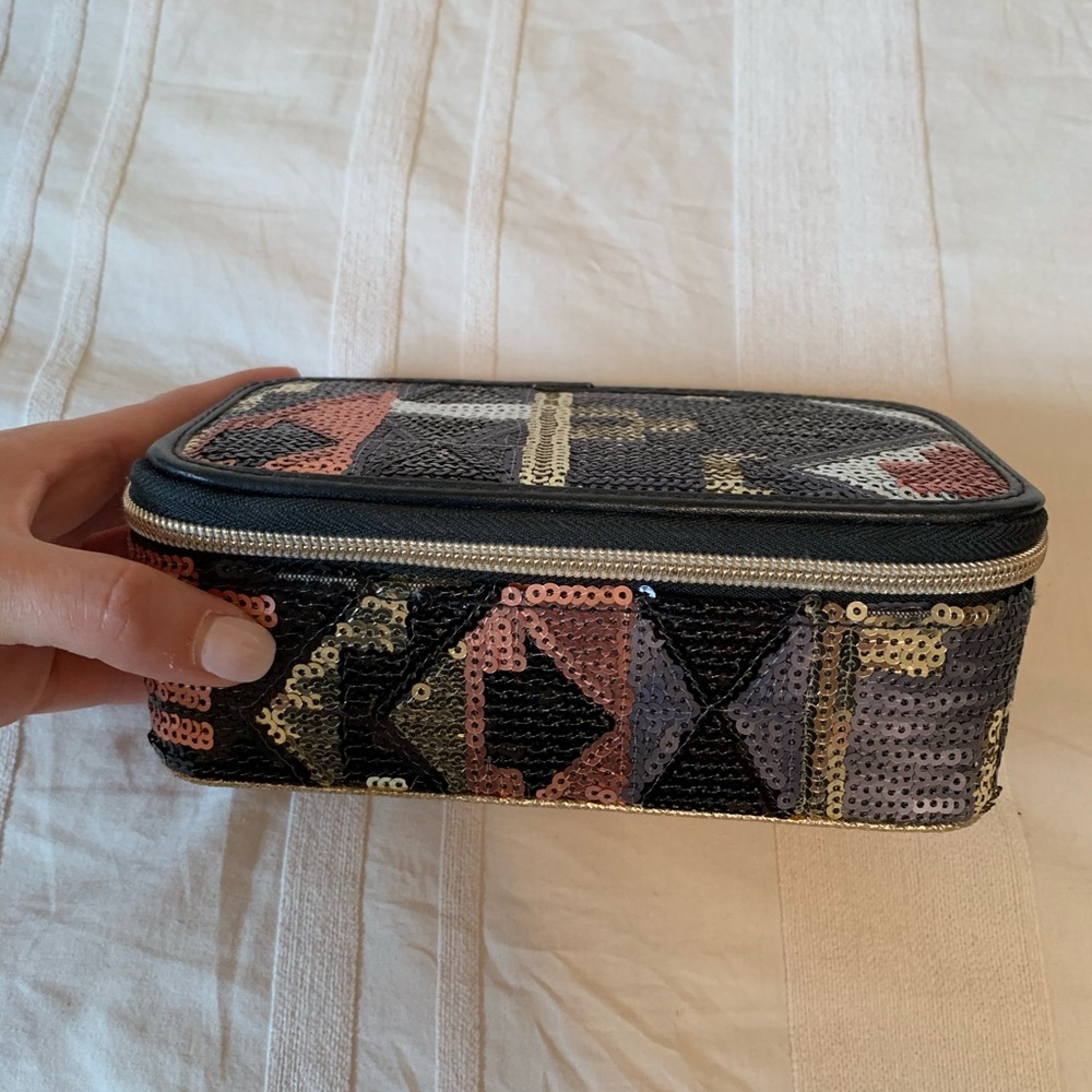 Tarte brand sequined makeup/brush case!